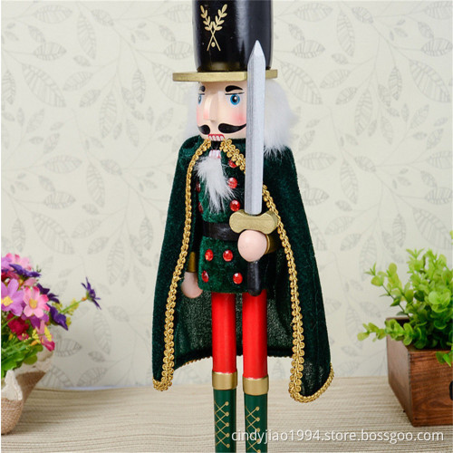 2017 Industrial Custom Wooden Soldier Nutcracker For Christmas Decoration